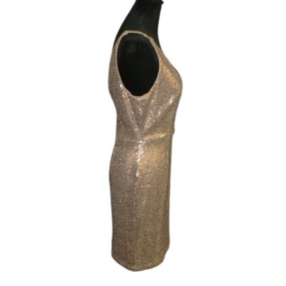 #LoveLulus Gold Sequin Lulu's Shiny Nightlife Cocktail Mini Embellished Dress - Picture 4 of 13